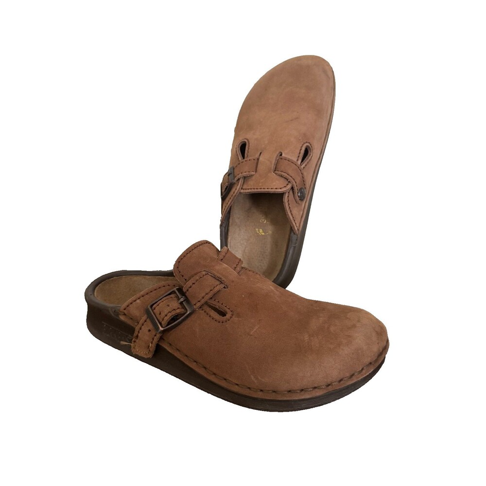 Birkenstock Boston Suede Leather Clogs Brown Women’s US 8 EU 39 Slip On Mule